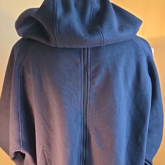 2019 Adererror Navy Blue Zip-Up Front And Rear Hoodie - Picture 9 of 13